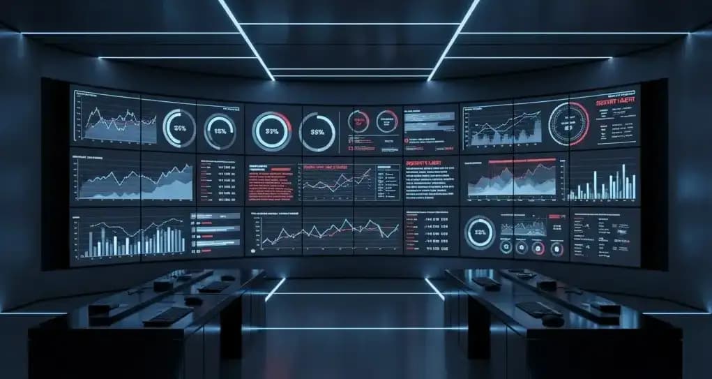 Real-time uptime and security metrics monitoring