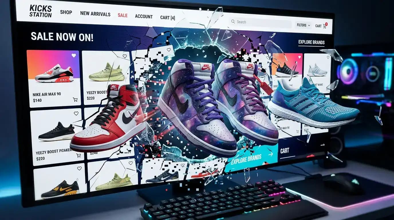 Sneaker store - redesign by Mobigrab
