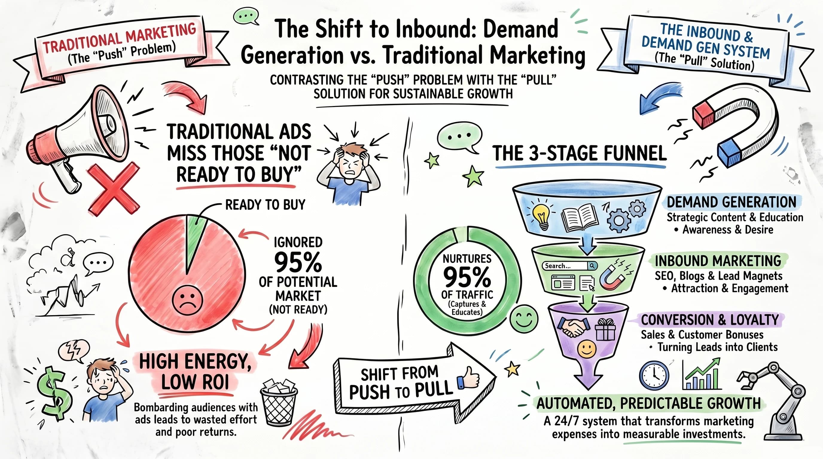Infographic — Inbound Marketing strategy by Mobigrab