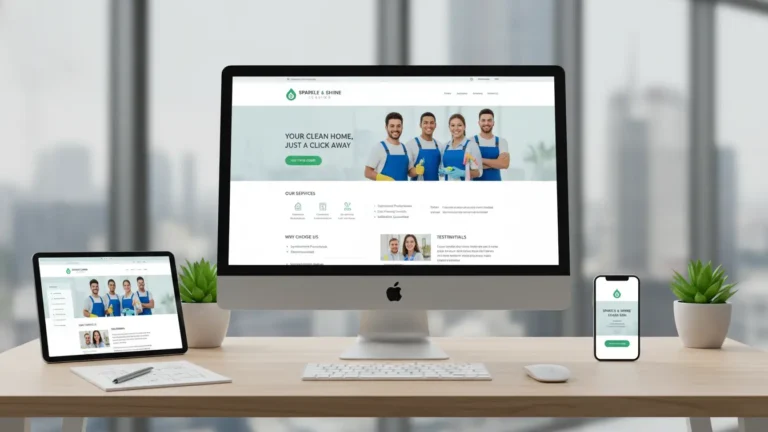 Get a premium, lightning-fast Next.js cleaning service website for just €100