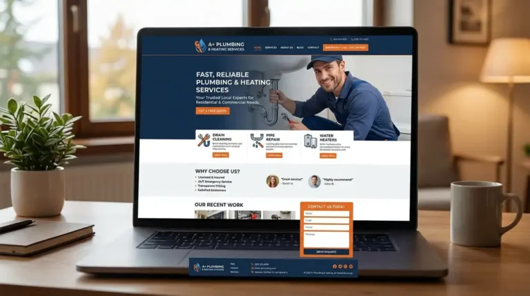 plumbing services website